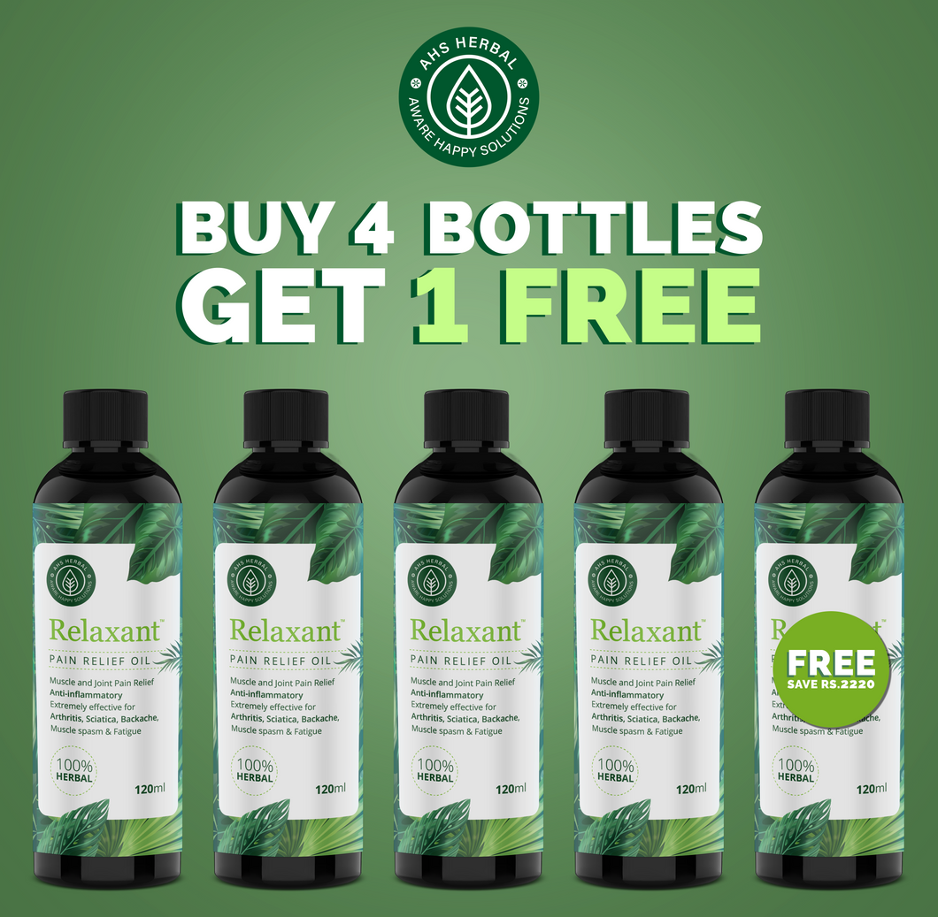 Buy 4 Get 1 Free RELAXANT PAIN RELIEF OIL (120 ml)